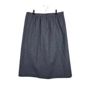 Pendleton Vintage 100% Virgin Wool Skirt Lined‎ Marled Gray Size 16